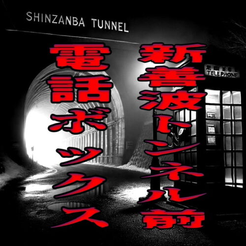 新善波トンネル前の電話ボックス