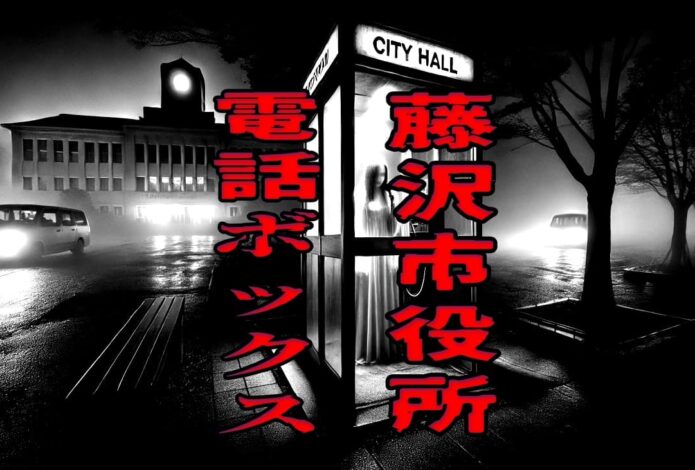 藤沢市役所の近くにある電話ボックス