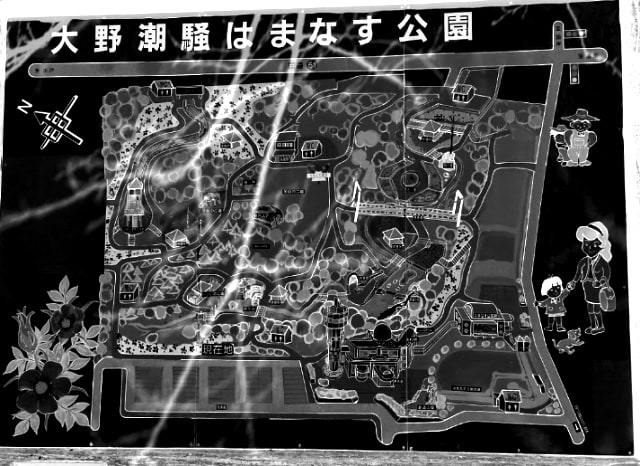 大野潮騒はまなす公園の案内図