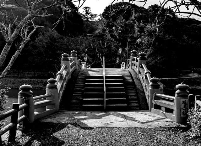 垣生公園の太鼓橋