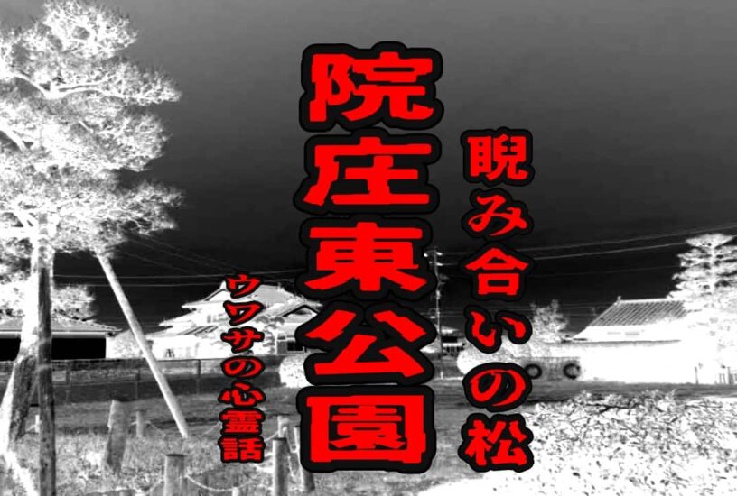 院庄東公園（睨み合いの松）のウワサの心霊話