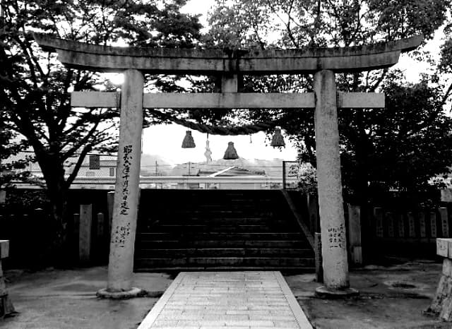 広島市の八幡神社の外観