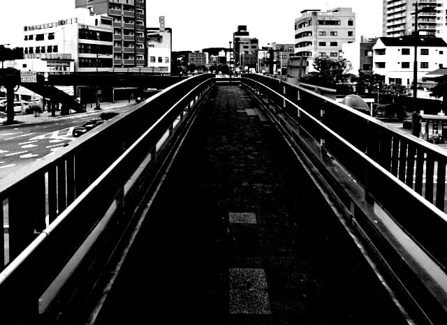 唐戸の陸橋の外観