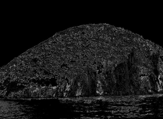 由利島の外観