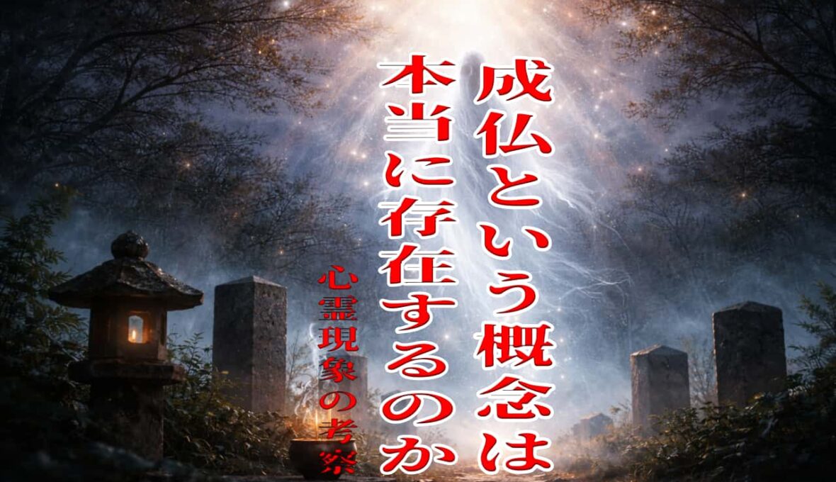 成仏という概念は本当に存在するのか、心霊現象の考察