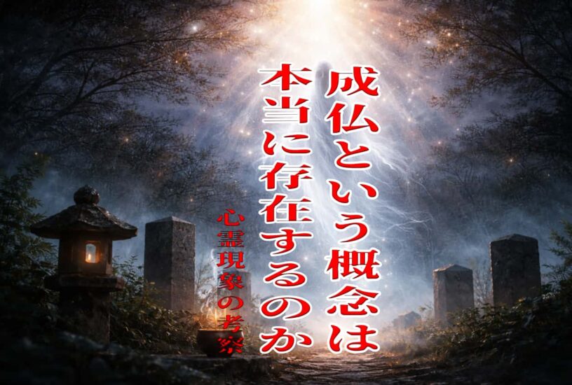 成仏という概念は本当に存在するのか、心霊現象の考察