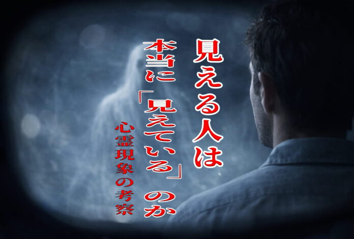 見える人は本当に「見えている」のか、心霊現象の考察