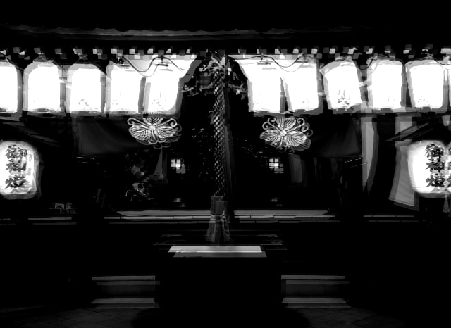 野里住吉神社の外観