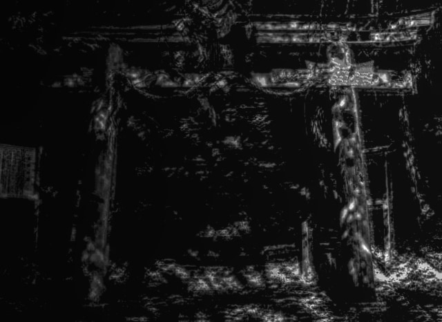 下田尻の稲荷神社の外観