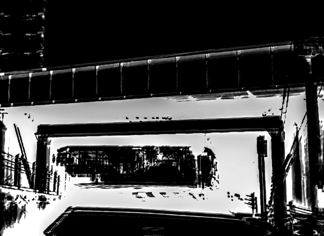 京阪関目ガード下の外観