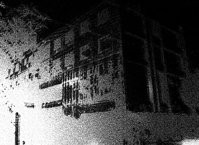 正圓寺の未成廃墟の外観