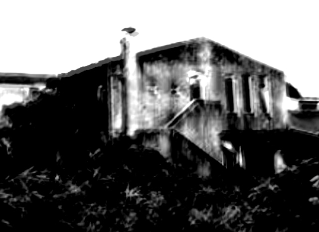 貝塚結核病院跡地の外観