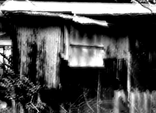 天王谷奥東服の廃墟群の外観