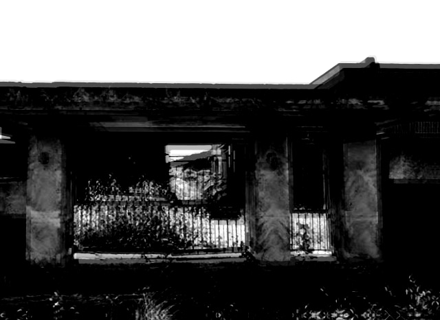 志方の廃豪邸の外観